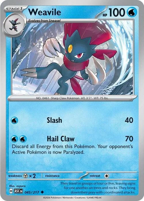 Weavile — Ascended Heroes