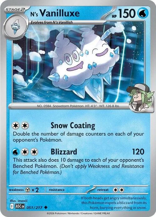 N's Vanilluxe — Ascended Heroes