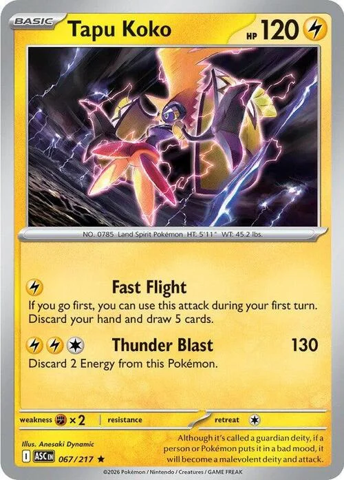Tapu Koko — Ascended Heroes