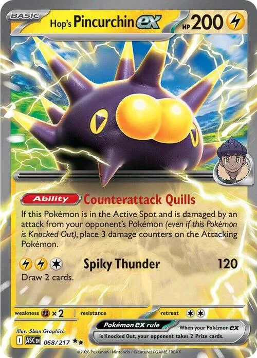 Hop's Pincurchin ex — Ascended Heroes