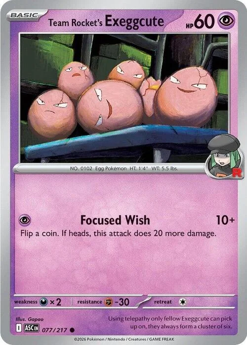 Team Rocket's Exeggcute — Ascended Heroes