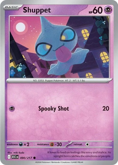 Shuppet — Ascended Heroes