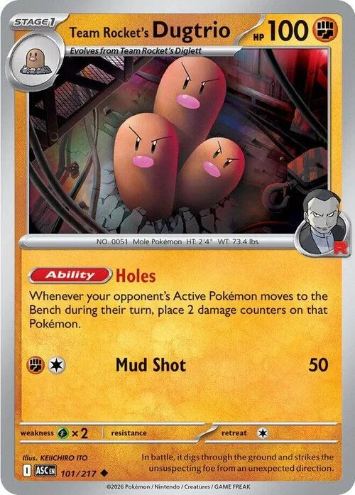 Team Rocket's Dugtrio — Ascended Heroes