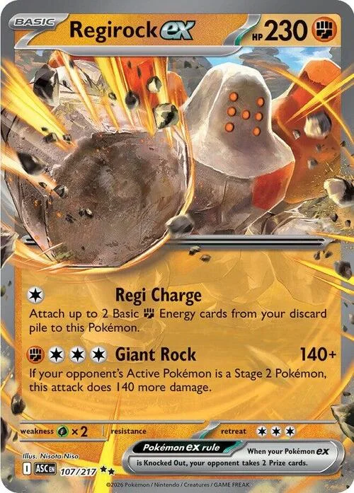 Regirock ex — Ascended Heroes