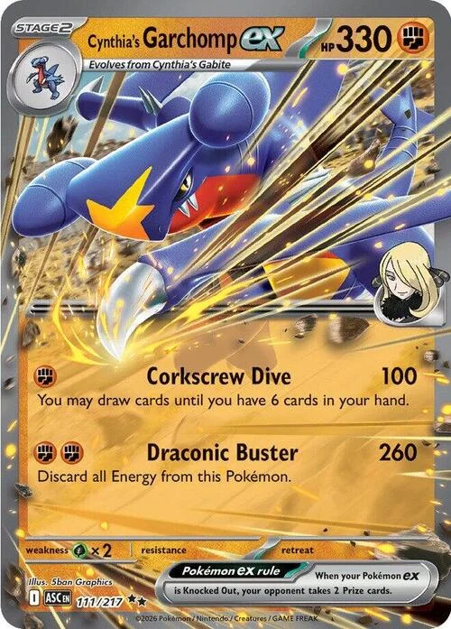 Cynthia's Garchomp ex — Ascended Heroes