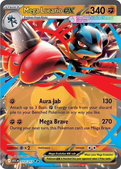 Mega Lucario ex: как собрать колоду и играть ей в новом формате