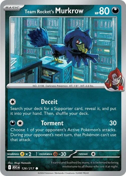 Team Rocket's Murkrow — Ascended Heroes