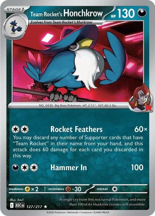 Team Rocket's Honchkrow — Ascended Heroes