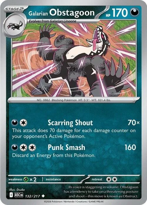 Galarian Obstagoon — Ascended Heroes