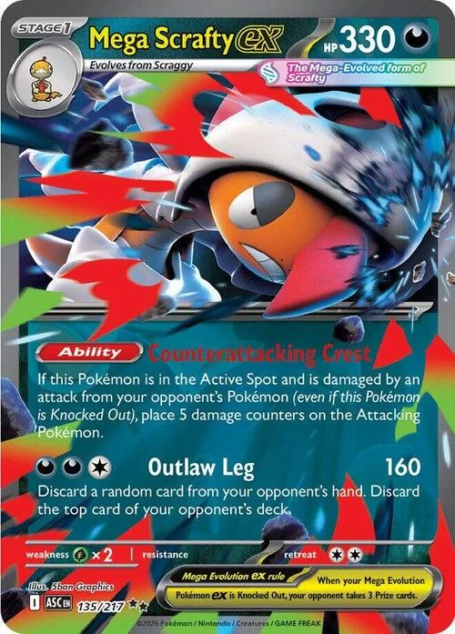 Mega Scrafty ex — Ascended Heroes