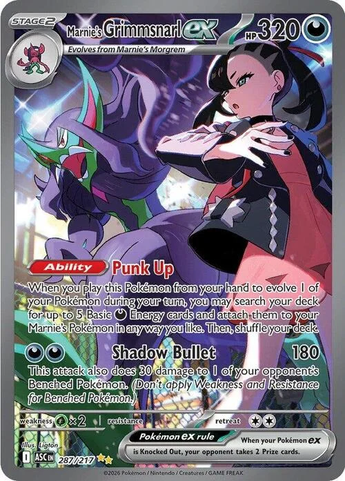Marnie's Grimmsnarl ex — Ascended Heroes