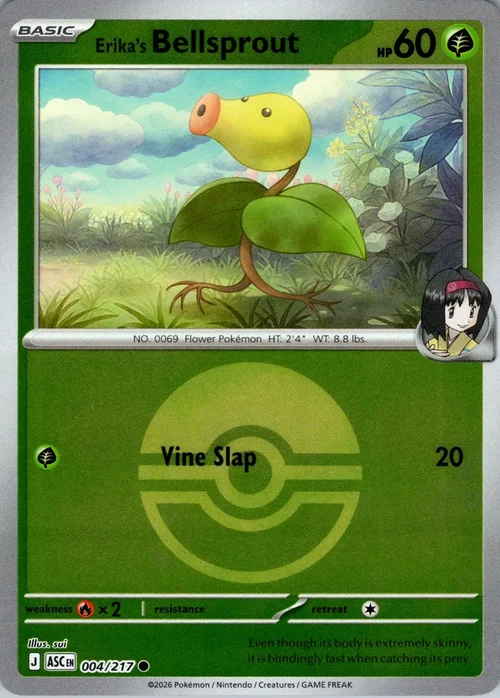 Erika's Bellsprout — Ascended Heroes - Ball & Rocket Reverse Holo
