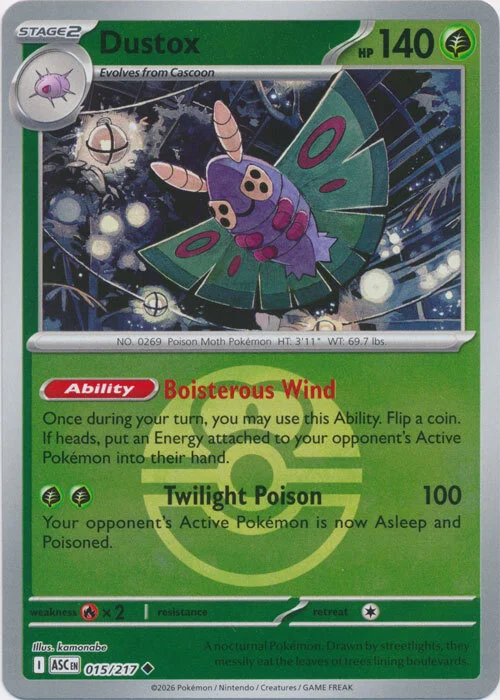 Dustox — Ascended Heroes - Ball & Rocket Reverse Holo
