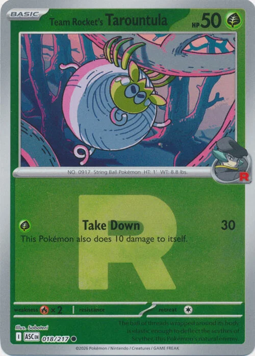 Team Rocket's Tarountula — Ascended Heroes - Ball & Rocket Reverse Holo