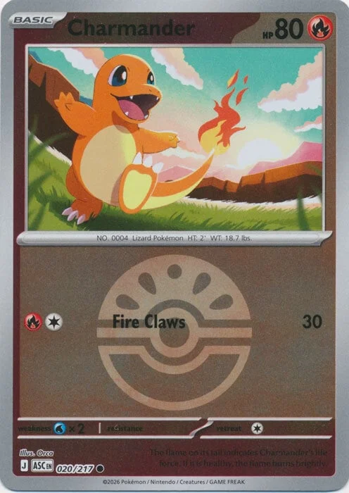 Charmander — Ascended Heroes - Ball & Rocket Reverse Holo