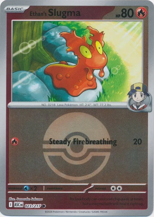 Ethan's Slugma — Ascended Heroes - Ball & Rocket Reverse Holo