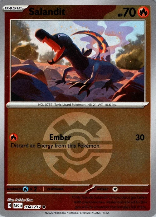 Salandit — Ascended Heroes - Ball & Rocket Reverse Holo