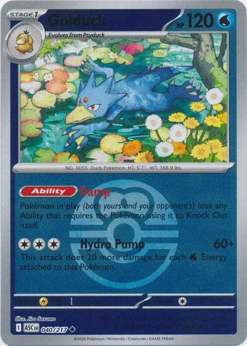 Golduck — Ascended Heroes - Ball & Rocket Reverse Holo