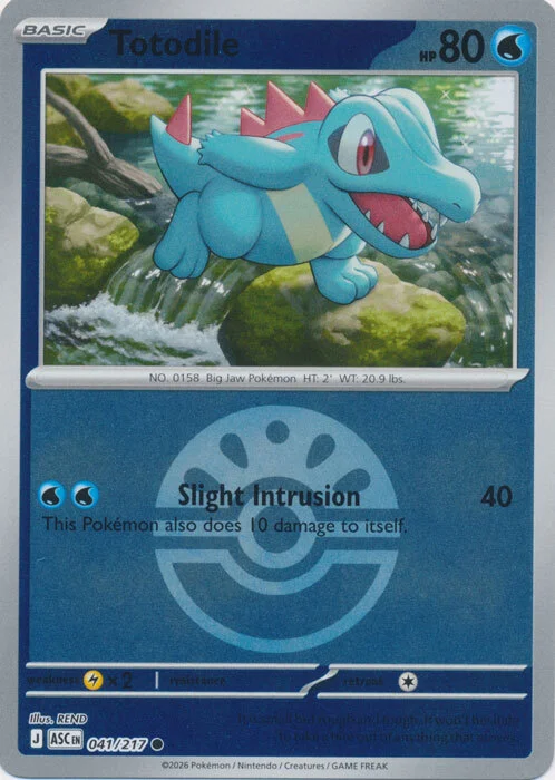 Totodile — Ascended Heroes - Ball & Rocket Reverse Holo