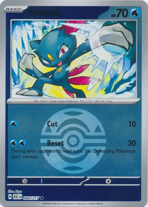Sneasel — Ascended Heroes - Ball & Rocket Reverse Holo