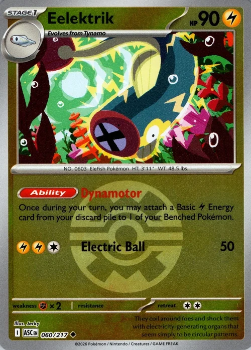 Eelektrik — Ascended Heroes - Ball & Rocket Reverse Holo