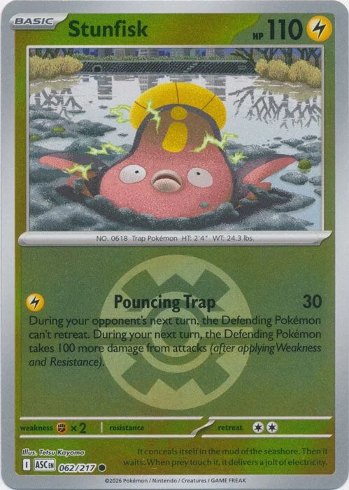 Stunfisk — Ascended Heroes - Ball & Rocket Reverse Holo