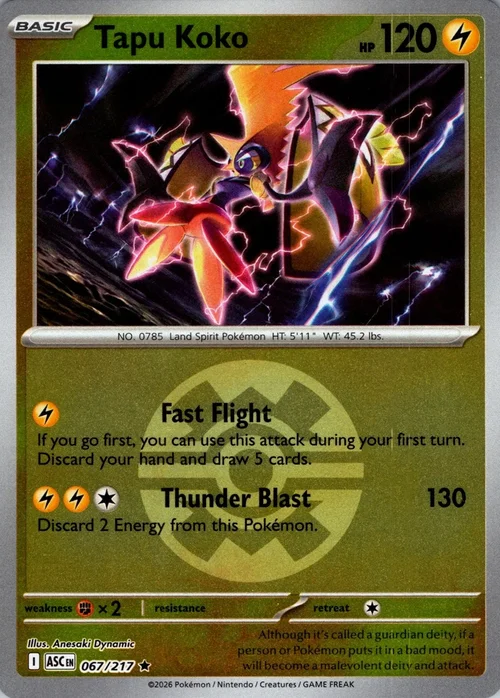 Tapu Koko — Ascended Heroes - Ball & Rocket Reverse Holo