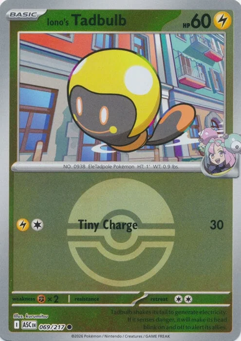 Iono's Tadbulb — Ascended Heroes - Ball & Rocket Reverse Holo