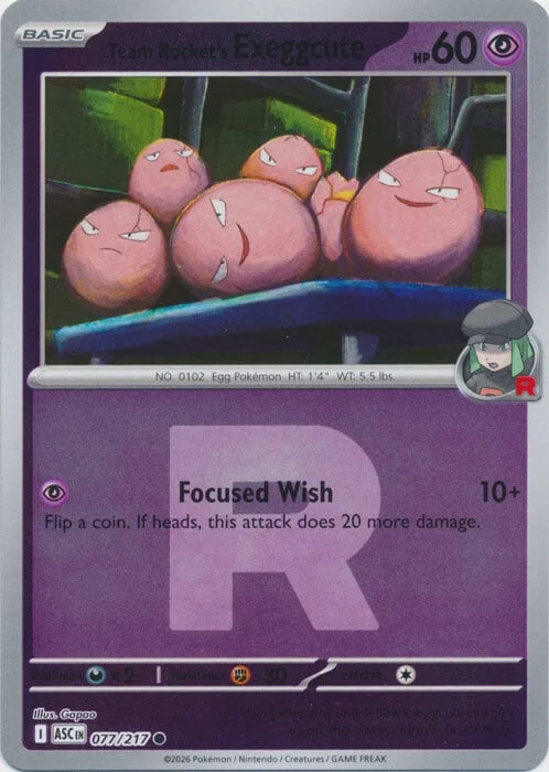 Team Rocket's Exeggcute — Ascended Heroes - Ball & Rocket Reverse Holo