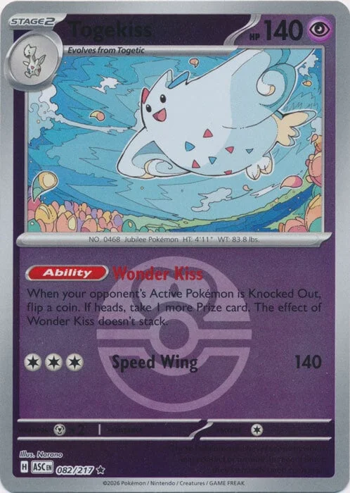Togekiss — Ascended Heroes - Ball & Rocket Reverse Holo