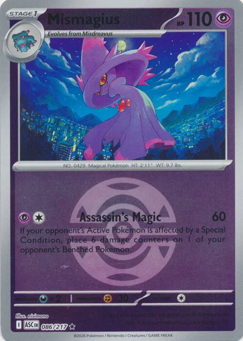 Mismagius — Ascended Heroes - Ball & Rocket Reverse Holo