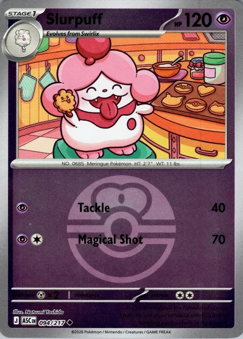 Slurpuff — Ascended Heroes - Ball & Rocket Reverse Holo
