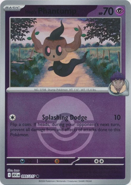 Hop's Phantump — Ascended Heroes - Ball & Rocket Reverse Holo