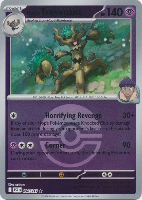 Hop's Trevenant — Ascended Heroes - Ball & Rocket Reverse Holo