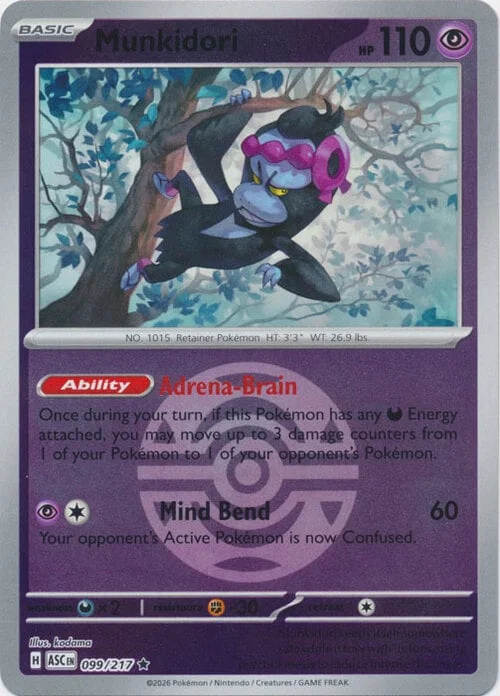 Munkidori — Ascended Heroes - Ball & Rocket Reverse Holo