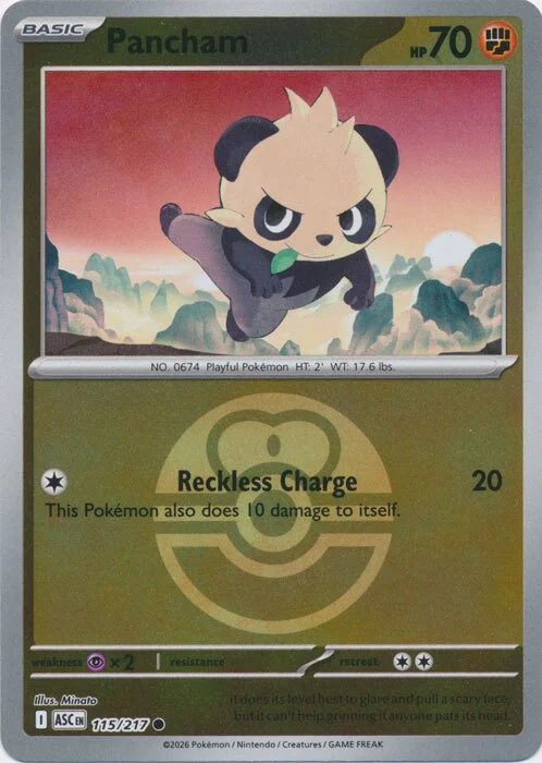 Pancham — Ascended Heroes - Ball & Rocket Reverse Holo