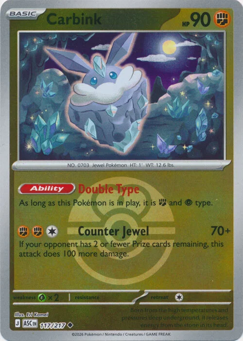 Carbink — Ascended Heroes - Ball & Rocket Reverse Holo