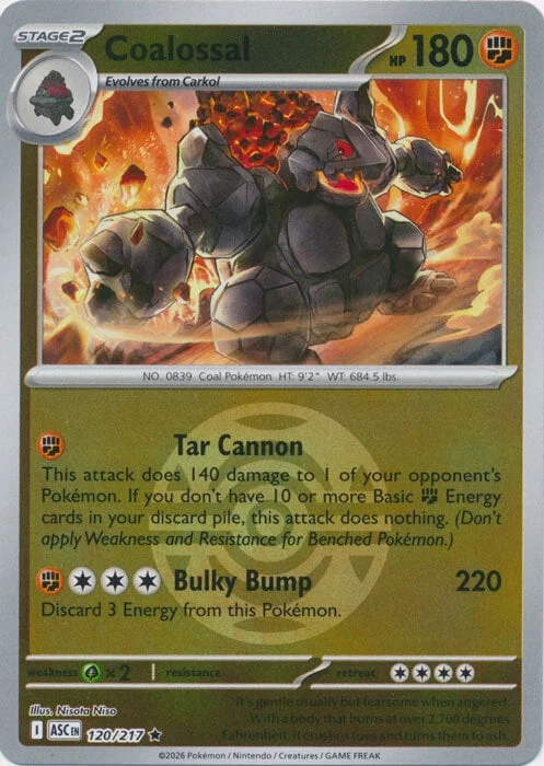 Coalossal — Ascended Heroes - Ball & Rocket Reverse Holo