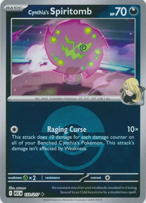 Cynthia's Spiritomb — Ascended Heroes - Ball & Rocket Reverse Holo