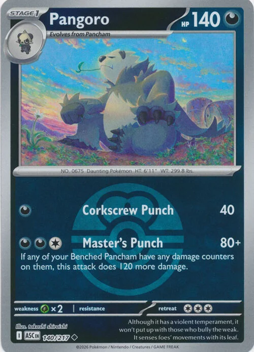 Pangoro — Ascended Heroes - Ball & Rocket Reverse Holo