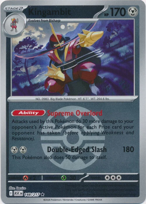 Kingambit — Ascended Heroes - Ball & Rocket Reverse Holo