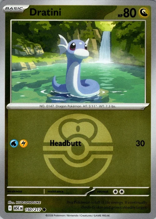 Dratini — Ascended Heroes - Ball & Rocket Reverse Holo
