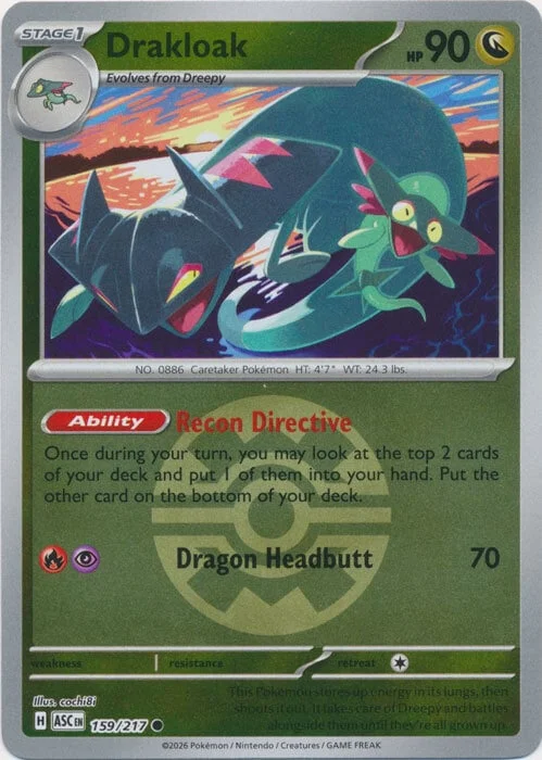 Drakloak — Ascended Heroes - Ball & Rocket Reverse Holo