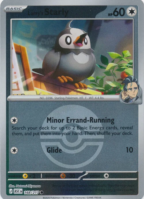 Larry's Starly — Ascended Heroes - Ball & Rocket Reverse Holo