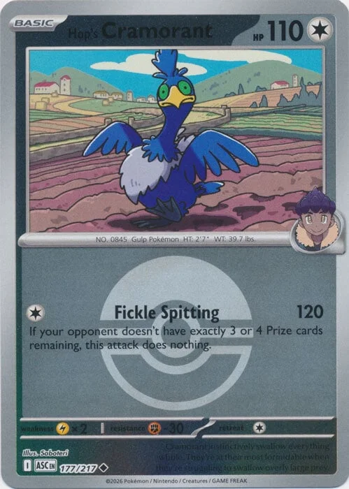 Hop's Cramorant — Ascended Heroes - Ball & Rocket Reverse Holo