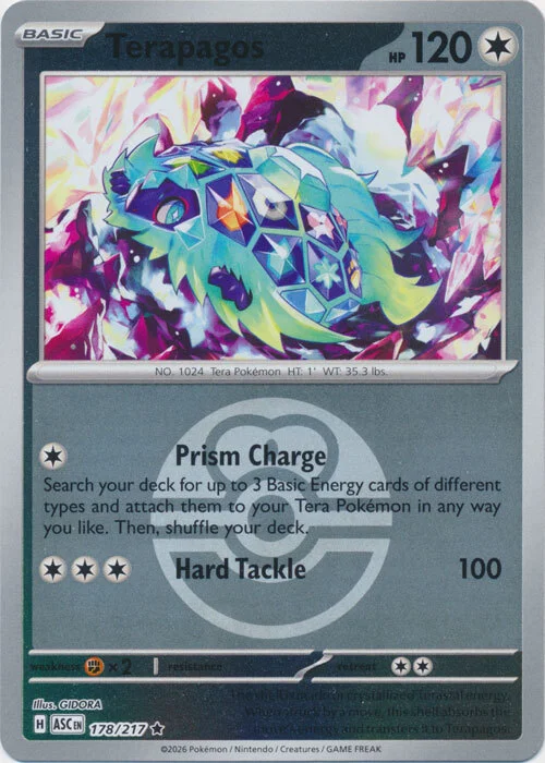 Terapagos — Ascended Heroes - Ball & Rocket Reverse Holo