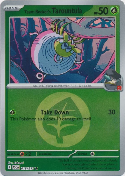 Team Rocket's Tarountula — Ascended Heroes - Energy Reverse Holo