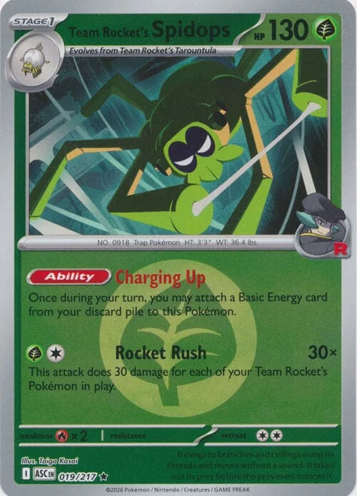 Team Rocket's Spidops — Ascended Heroes - Energy Reverse Holo