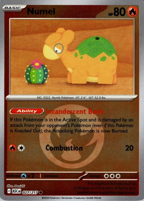 Numel — Ascended Heroes - Energy Reverse Holo