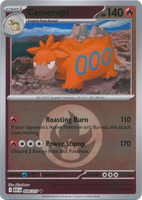 Camerupt — Ascended Heroes - Energy Reverse Holo